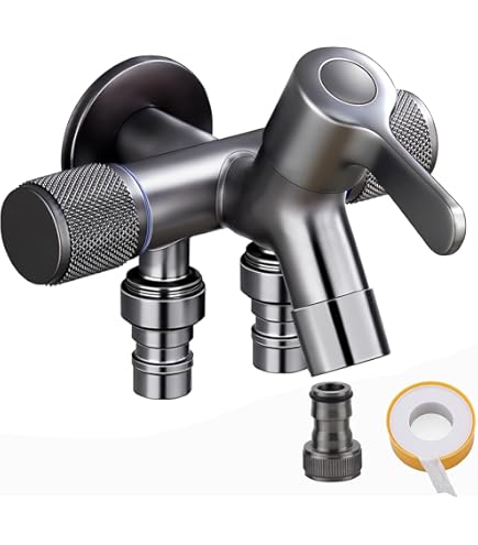 Amazon | TOTO 横水栓（吐水口回転、2口、節水） 【T250SN